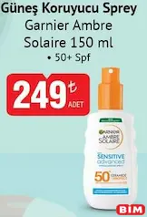 GARNİER AMBRE SOLAİRE GÜNEŞ KORUYUCU SPREY 150 ML 50+ SPF